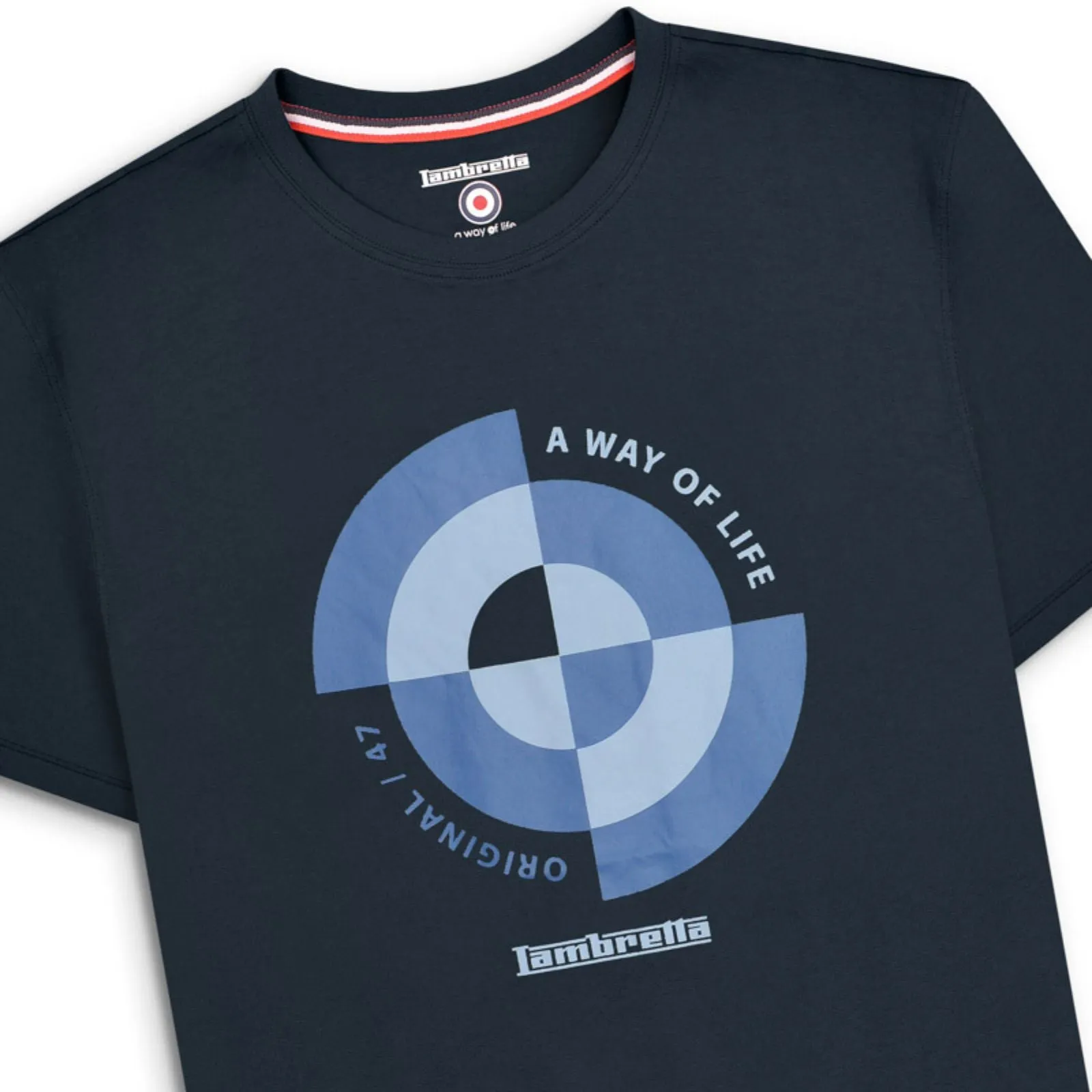 Lambretta Mens Target Quadrant Big & Tall T-Shirt